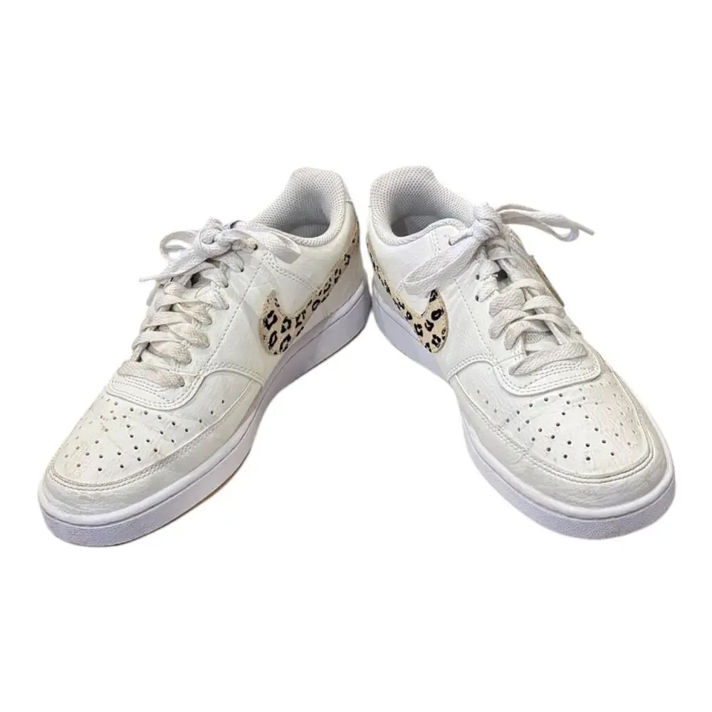 Nike Court Vision Sail Leopard Women's HF9552-100 Sneakers 7.5